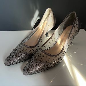 Lady Couture Pewter Dress Heels